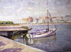 The Landing Stage, ca. 1925 (olje på lerret)