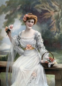 Den franske komikeren Melle Sylvie, Paris, foto av Paul Nadar fra den franske avisen "Le Theatre" 11. mars av Paul Nadar