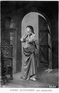 Henriette Rosine Bernard aka Sarah Bernhardt (1844-1923) i rollen som Jeanne d