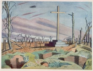 Et kanadisk monument, fra britiske artister ved fronten, fortsettelse av vestfronten, del tre, Paul Nash av Paul Nash