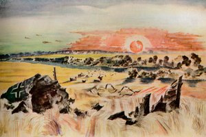 Bomber in the Corn, 1940 av Paul Nash