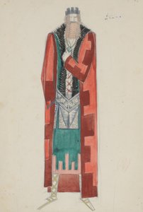 Kostymedesign for King Lear av Paul Nash