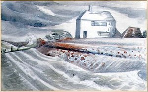 House by the Sea, Dymchurch, Kent av Paul Nash