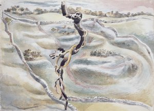 Objekt ved Scarbank av Paul Nash