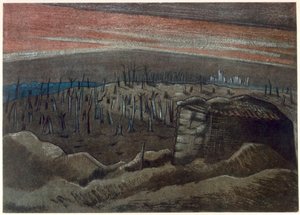 Sanctuary Wood, fra britiske artister ved fronten, fortsettelse av vestfronten, del tre, Paul Nash av Paul Nash