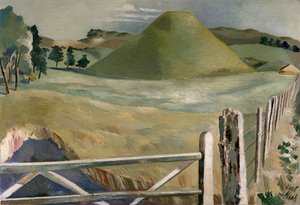 Silbury Hill (olje på lerret) av Paul Nash