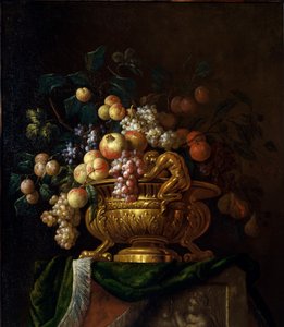 Stilleben med vase og granater. Maleri av Paul Pillement 1600-tallet. Rouen, Musee des Beaux Arts. av Paul Pillement