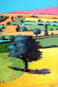Coombe close up 1 (akryl om bord)