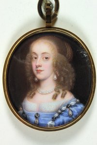 A Lady (akvarell på vellum) av Paul Prieur