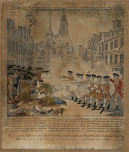 Den blodige massakren av Paul Revere