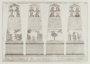 Obelisken under Liberty Tree, Boston av Paul Revere