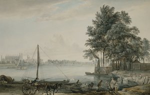 En utsikt over Eton College fra Themsen, 1779 av Paul Sandby