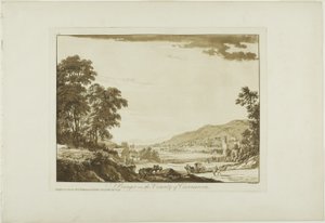 Bangor i fylket Caernarvon av Paul Sandby