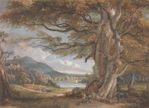Bridgnorth (kroppsfarge, akvarell, kritt og grafitt på papir) av Paul Sandby