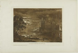 Caernarvon slott av Paul Sandby