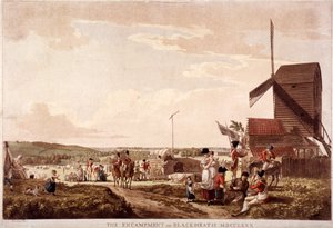 Leir på Blackheath, Greenwich, London, 1780. av Paul Sandby