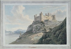 Harlech slott av Paul Sandby