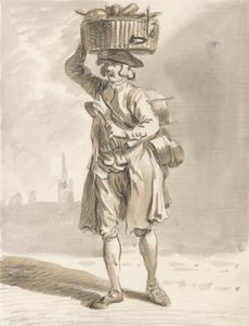 London Cries: A Man with a Basket (Man Selling Pots and Pans) av Paul Sandby