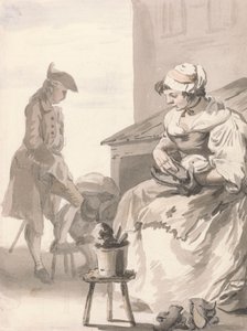 London Cries: Shoe Cleaner av Paul Sandby