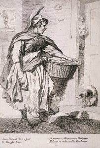 Makrellselger, Cries of London, 1760 av Paul Sandby