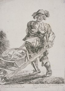 Innmatselger, Cries of London, 1760 av Paul Sandby