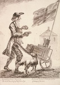 Puddingselger, Cries of London, 1760 av Paul Sandby