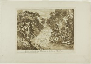 Rhaidr-y Wennel nær Llanrwst i landet Denbigh av Paul Sandby