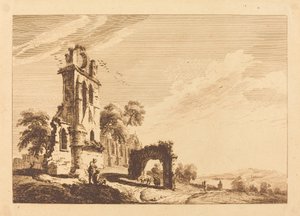 Ødelagt Abbey av Paul Sandby