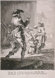 Gateunderholdere, Cries of London, 1760 av Paul Sandby