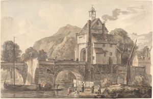 Broen ved Bridgnorth i Shropshire av Paul Sandby