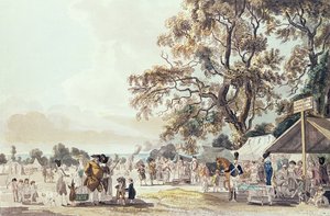 The Encampment i Hyde Park, 1780 (fargeakvatint) av Paul Sandby
