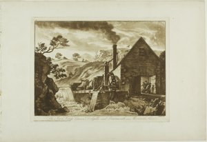 Iron Forge mellom Dolgelli og Barmouth i Merioneth Shire av Paul Sandby