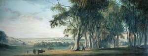 Utsikt over Windsor, fra Snow Hill i Great Park av Paul Sandby