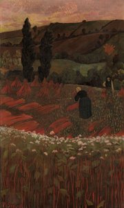 Innhøstingen av bokhvete av Paul Sérusier