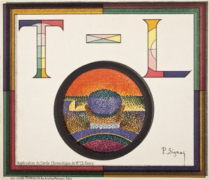Anvendelse av Charles Henrys kromatiske sirkel av Paul Signac
