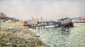 Seinen ved Jardin des Plantes, 1884 av Paul Signac
