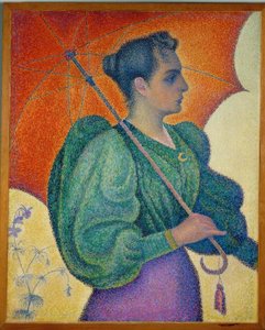 Kvinnen med parasollen av Paul Signac