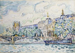 Louvre-palasset, 1910 av Paul Signac