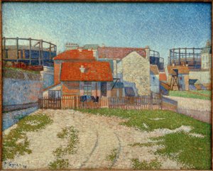 Gasometre, Clichy av Paul Signac