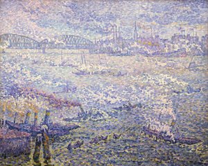 rotterdam. The Fumes av Paul Signac