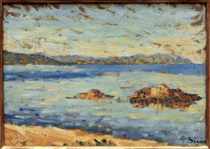 Saint-Tropez, rolig av Paul Signac