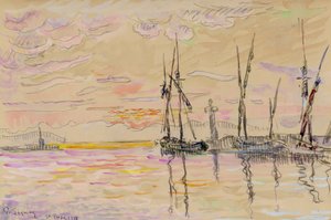 'St Tropez', 1918 av Paul Signac