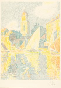 Saint-Tropez: Havnen av Paul Signac