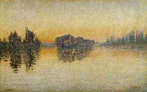 Solnedgang, Herblay av Paul Signac