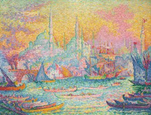 Det gylne horn, Konstantinopel, 1907. av Paul Signac