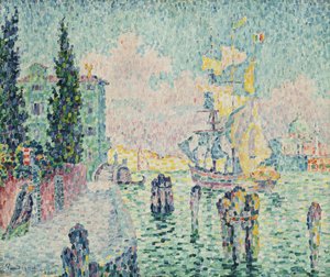 Det grønne huset, Venezia, 1905 av Paul Signac