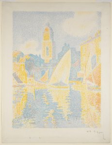 Havnen i Saint-Tropez II av Paul Signac