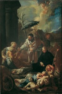 Saint Francis Xavier blant pestofrene i Goa