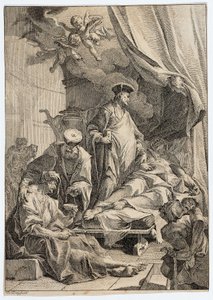 De hellige Cosmas og Damian pleier de syke av Paul Troger