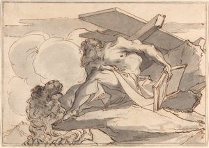 Saint Hieronymus i villmarken av Paul Troger